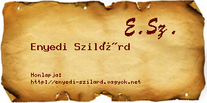 Enyedi Szilárd névjegykártya
