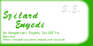 szilard enyedi business card